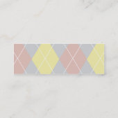 Argyle - Skinny Mini Visitekaartje (Achterkant)