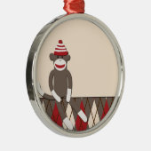 Argyle Sock Monkey Ornament (Rechts)