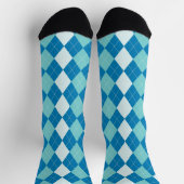 Argyle sokken blauw ontwerp (Top)