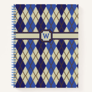 Argyle-spiraalnotitieboek van blauwe bosbessenscon notitieboek