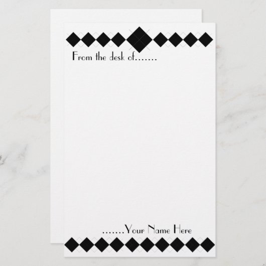 Argyle Stationery Briefpapier (Voorkant / Achterkant)