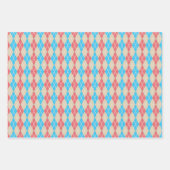 Argyle-strandcadeauverpakkingsset Inpakpapier Vel (Voorkant 2)