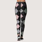 Argyle Textielpatroon Leggings 01 Klein (Achterkant)