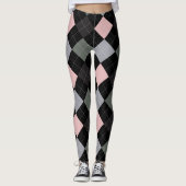 Argyle Textielpatroon Leggings 01 Klein (Voorkant)