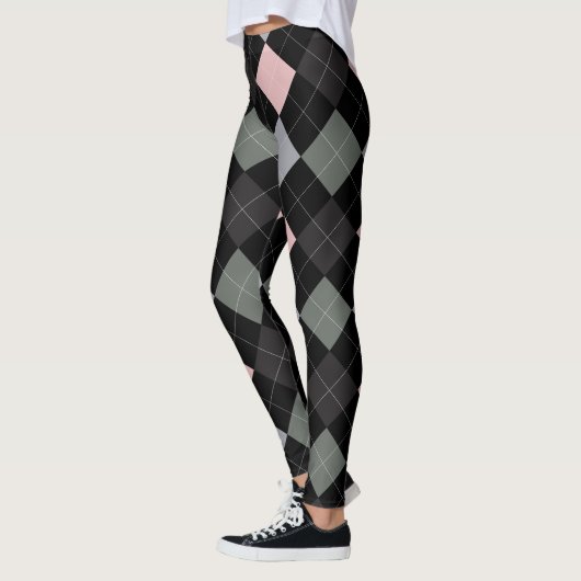 Argyle Textielpatroon Leggings 01 Klein (Links)