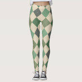 Argyle Textielpatroon Leggings 03 Klein (Voorkant)