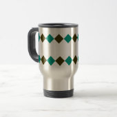 Argyle Travel Mug - persoonlijk Reisbeker (Voorkant links)