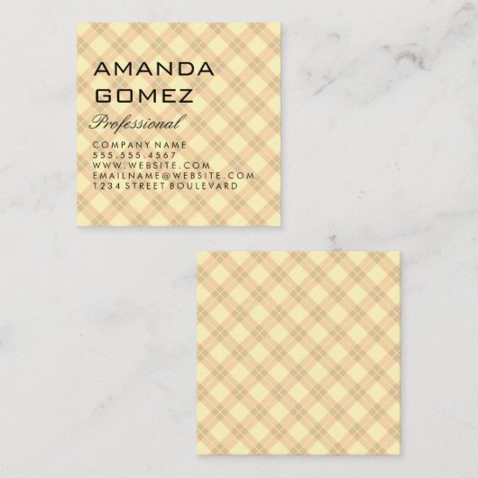 Argyle Vierkante Visitekaartje (Voorkant / Achterkant)