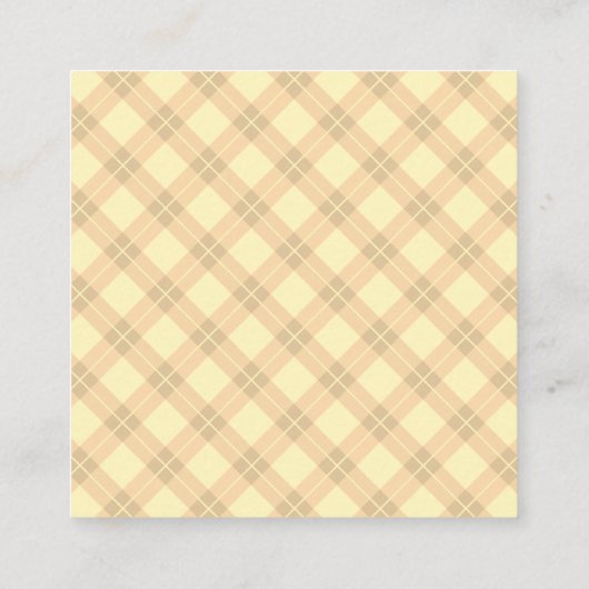 Argyle Vierkante Visitekaartje (Achterkant)