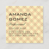 Argyle Vierkante Visitekaartje (Voorkant)