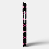 Argylepatroon in zwart en roze Case-Mate iPhone case (Achterkant / Links)