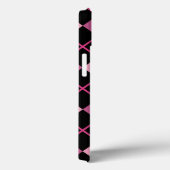 Argylepatroon in zwart en roze Case-Mate iPhone case (Achterkant / Rechts)