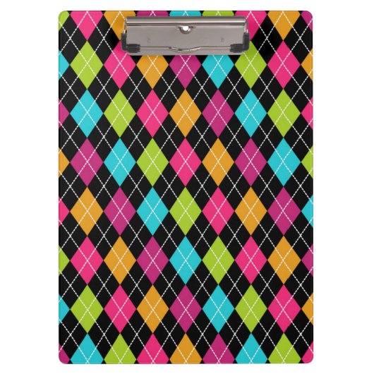 Argylepatroon MultiColor Diamanten Klembord met te (Voorkant)