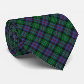 Argyll District Tartan Blue en Green Pset Stropdas (Opgerold)