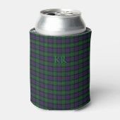 Argyll District Tartan met monogram/initialen Blikjeskoeler (Blikje Voorkant)