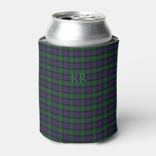 Argyll District Tartan met monogram/initialen Blikjeskoeler (Blikje Voorkant)