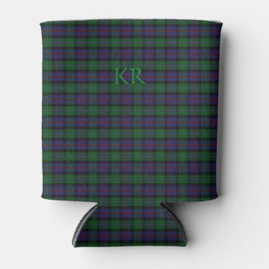 Argyll District Tartan met monogram/initialen Blikjeskoeler (Voorkant)