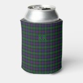 Argyll District Tartan met monogram/initialen Blikjeskoeler (Blikje Achterkant)