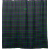 Argyll District Tartan met monogram/initialen Douchegordijn (Voorkant)