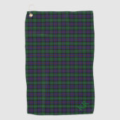 Argyll District Tartan met monogram/initialen Golfhanddoek (Voorkant)
