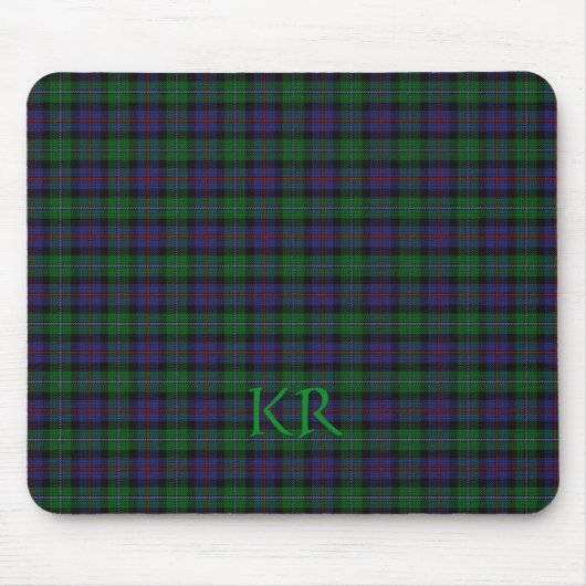 Argyll District Tartan met monogram/initialen Muismat (Voorkant)