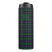 Argyll District Tartan met monogram/initialen Thermosbeker (Voorkant)