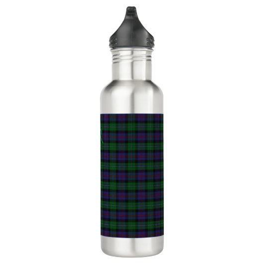 Argyll District Tartan met monogram/initialen Waterfles (Rechts)