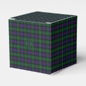 Argyll District Tartan met monogram / naam Bedankdoosjes (Voorkant Zijde)