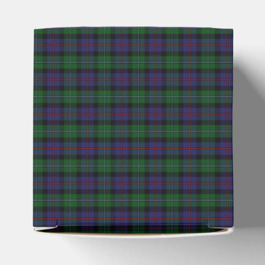 Argyll District Tartan met monogram / naam Bedankdoosjes (Bovenkant)