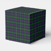 Argyll District Tartan met monogram / naam Bedankdoosjes (Achterkant)