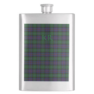 Argyll District Tartan met monogram / naam Flacon