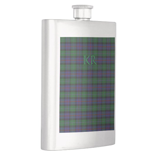 Argyll District Tartan met monogram / naam Flacon (Rechts)