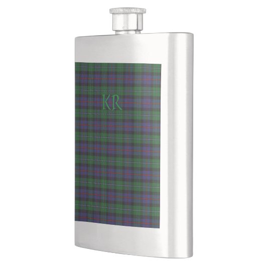 Argyll District Tartan met monogram / naam Flacon (Links)