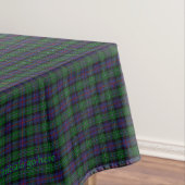 Argyll District Tartan met monogram / naam Tafelkleed (Voorbeeld)