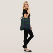 Argyll District Tartan met monogram / naam Tote Bag (Op model)