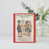 Argyll en Sutherland Highlanders Briefkaart (Staand voorkant)