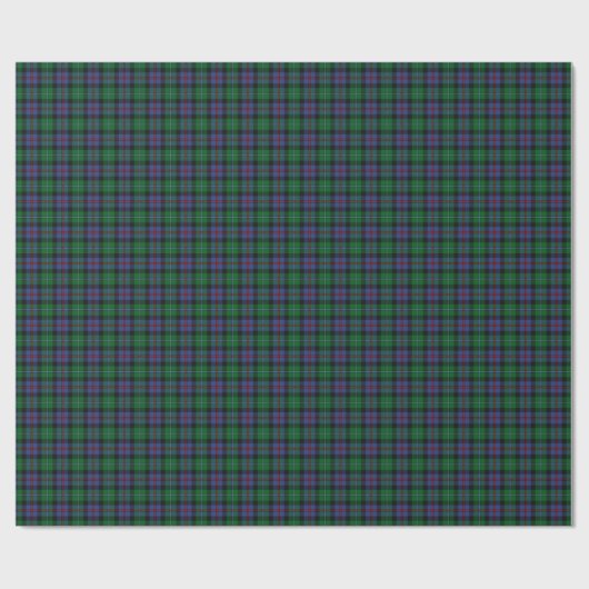 Argyll Schotland Tartan Blauw en Groen Plaid Cadeaupapier (Vlak)