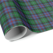 Argyll Schotland Tartan Blauw en Groen Plaid Cadeaupapier (Rol Hoek)