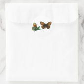 Argynnis aglaja ronde sticker (Tas)