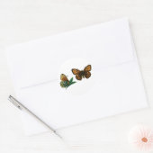 Argynnis aglaja ronde sticker (Envelop)