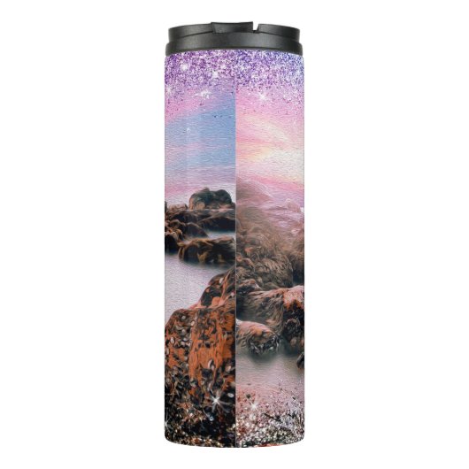 ArhSalamander Beach skinny tumbler Thermosbeker (Achterkant)