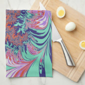 ARI ~ Blue Green Red Paars ~ 3D ~ Theedoek (Quarter Fold)