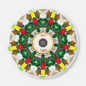 ARI ~ Gepersonaliseerde kerstfractal ~ Magneet (Voorkant)