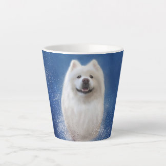 Ari het Samojeed collectie BLAUW Latte Mok