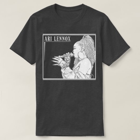Ari lennox White retro T-shirt (Design voorkant)