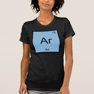 Ari Naam Chemie Element Periodiek Systeem T-shirt