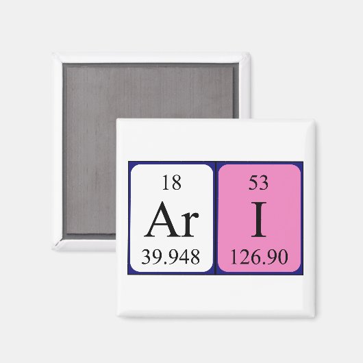 Ari Periostabel Naam magnet (Voorkant / Achterkant)