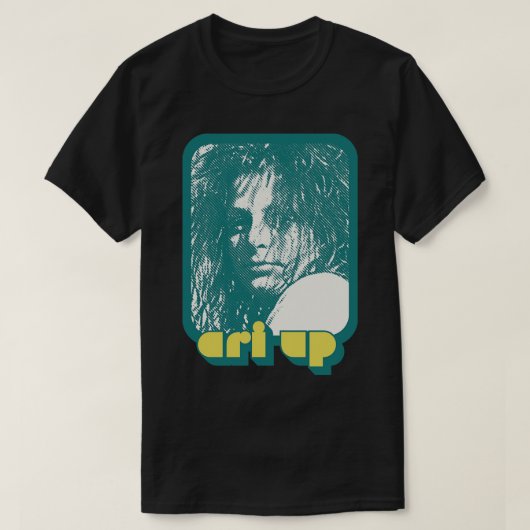 Ari Up Retro esthetisch ventilatorontwerp T-shirt (Design voorkant)