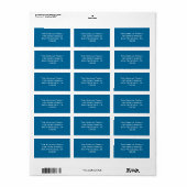Ari Yonatan Blauwe Envelop Seal Label (Full Sheet)