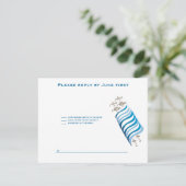 Ari Yonatan Torah Bar Mitzvah Uitnodiging RSVP (Staand voorkant)